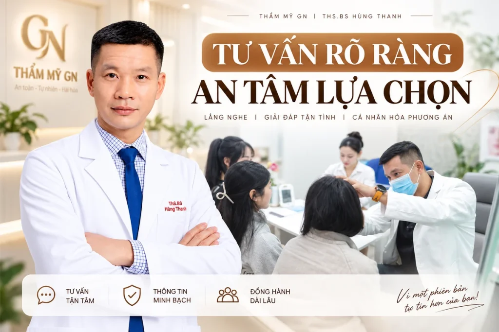 Hướng dẫn tư vấn – Đặt Lịch online tại Bác Sĩ Hùng Thanh – Thẩm Mỹ GN